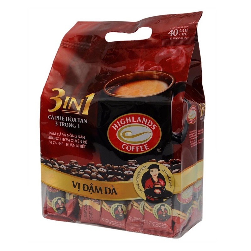 Cà phê hòa tan Highlands Coffee 40 gói