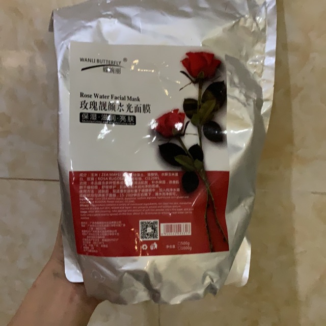 Bột đắp mặt nạ Hoa Hồng Đỏ Collagen gói 1kg ( loai 2 bong )