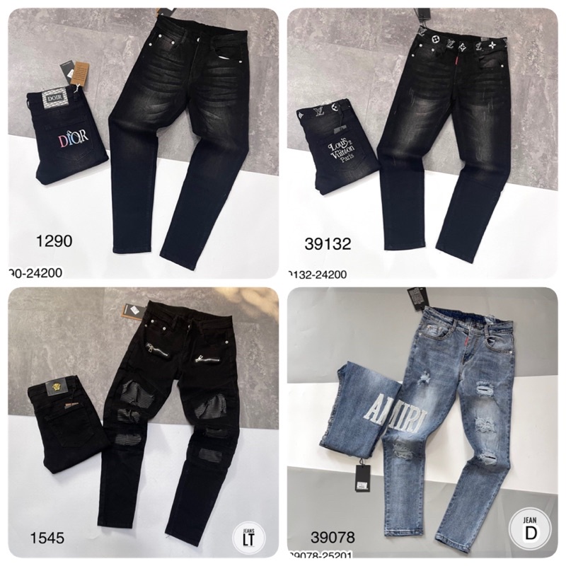 Quần Jean DSQ Nam Giá Rẻ - Quần Jean Thêu Chữ Amiri Cho Nam