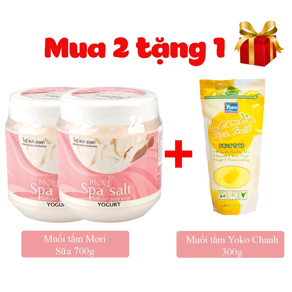Muối tắm tẩy tế bào chết mori Spa Salt Hương SỮA CHUA (YOGURT) 700gr
