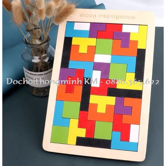 Trò Chơi Ghép Hình Tangram Trí Uẩn Cho Bé Yêu Phát Triển Toàn Diện 40 chi tiết