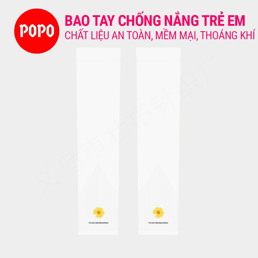 Bao tay chống nắng cho trẻ em SL22 POPO (1 đôi) Chống tia UV, chất vải mềm mại thoáng khí,an toàn khi sử dụng