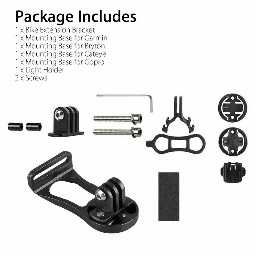 Giá đỡ gắn máy tính GPS bằng hợp kim nhôm cho xe đạp leo núi Garmin Bryton Cateye GoPro