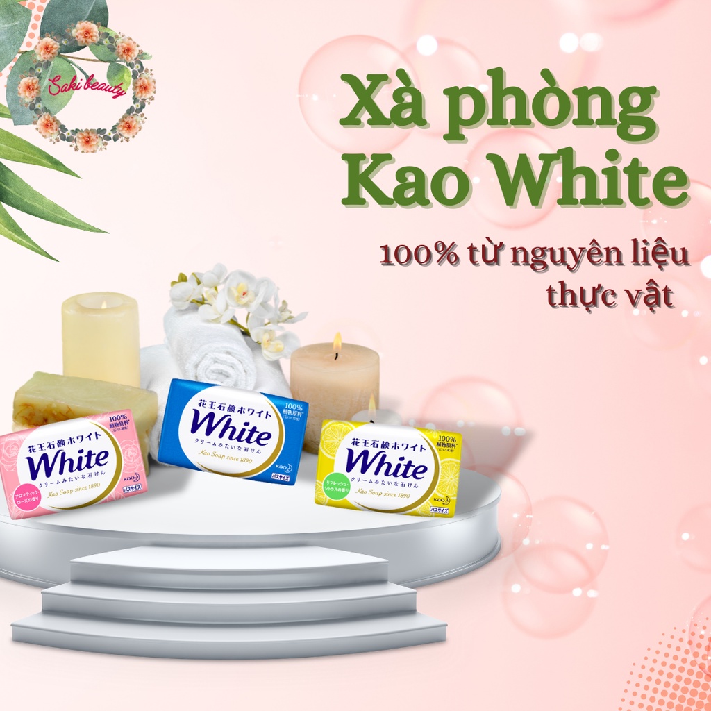 Xà phòng tắm  trắng da KAO  Nhật Bản 85g