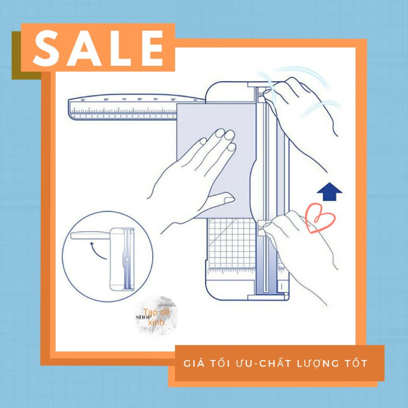 Bảng cắt giấy các loại Paper cutter A3 A5 A4 màu làm handmade 🌷 Freeship 50k🌷 công cụ scrapbook giá rẻ