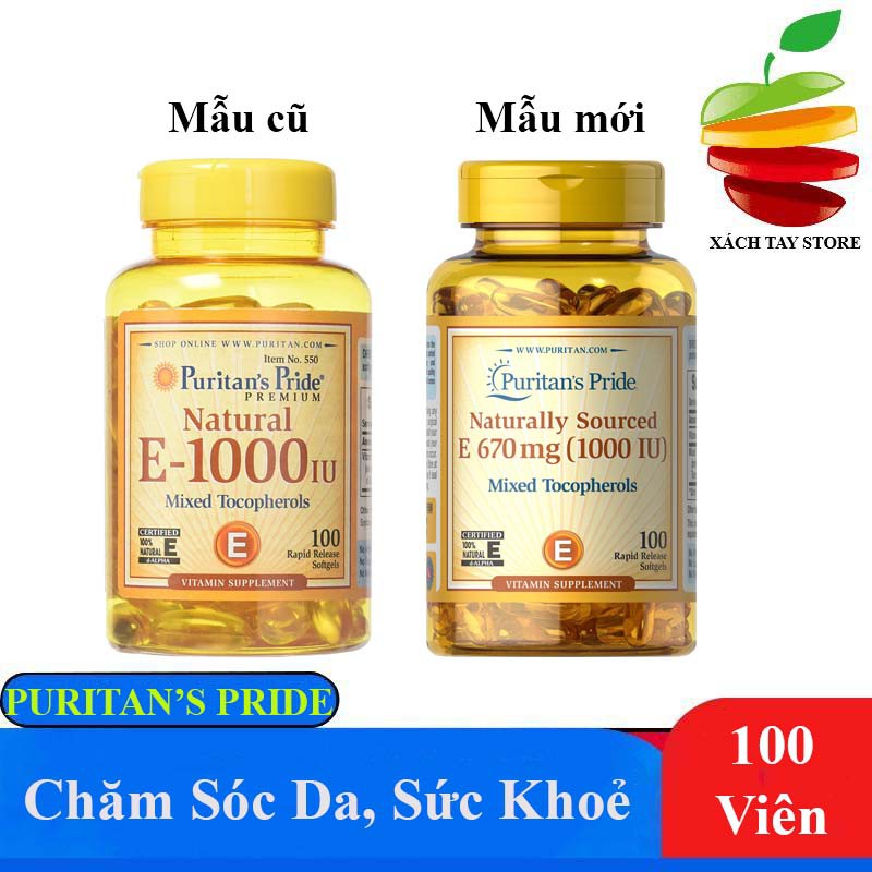 Viên Bổ Sung Puritan's Pride Vitamin E - 1000iu 100 Viên