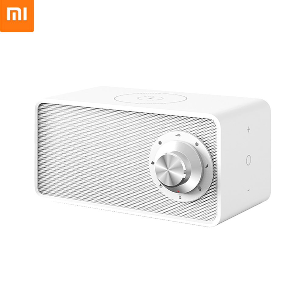 MI Xiaomi Youpin Qualitell White Noise Natural Sound Speaker with Wireless Charger BT V5.0 Sound Box 5W/ 10W Wireless Fast Charging 1800mAh Touch Control Music Amplifier ZS1001