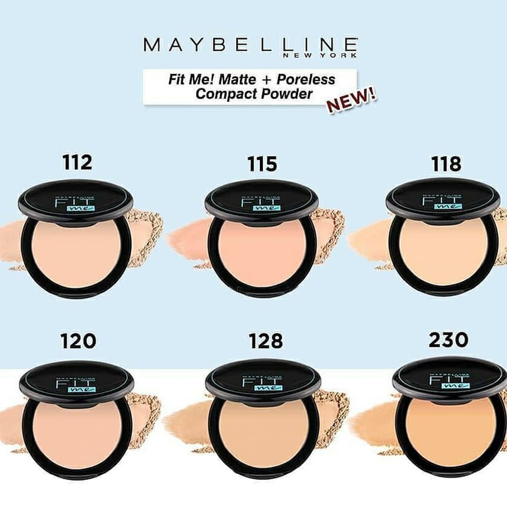 Phấn Nén Mịn Lì Kiềm Dầu 12H Maybelline Fit Me Matte + Poreless Powder 12H Oil Control SPF 28 PA+++ 6G