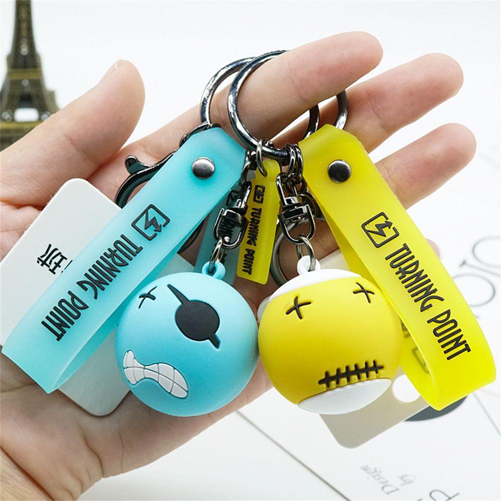 LANFY Móc Khóa Quả Bida Nhiều Màu Sắc Vui Nhộn Giá Đỡ