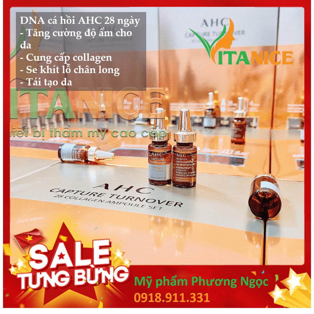 Serum AHC Capture Turnover dna cá hồi collagen phục hồi, nuôi dưỡng da