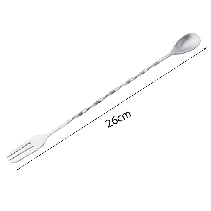 Bộ 6 dụng cụ pha chế: Ca 500ml - Ca 250ml - Ly 100ml - Thìa đong 10g - Vợt topping - Bar spoon 26cm