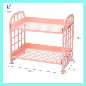 Kệ nhựa mini 2 tầng để bàn