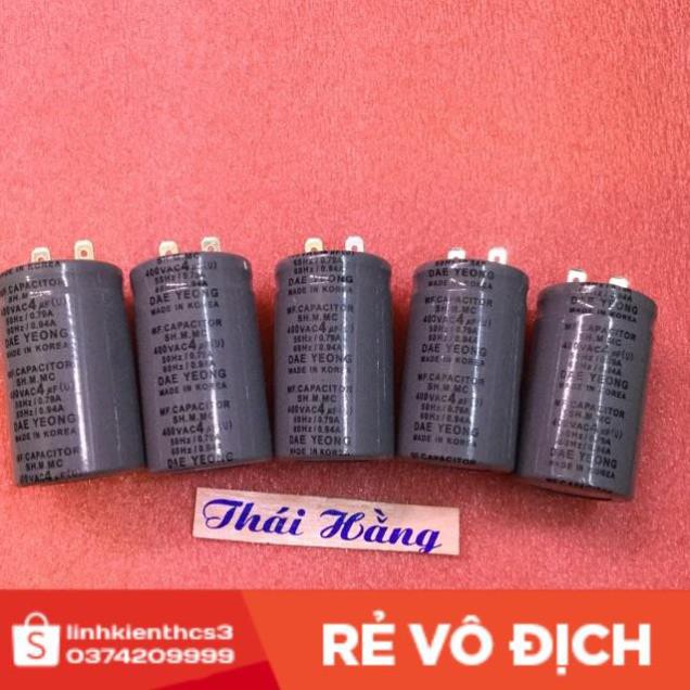 [Freeship] Tụ quạt -Máy bơm 4 M/400 v giá 1 chiếc [GiáTốt]