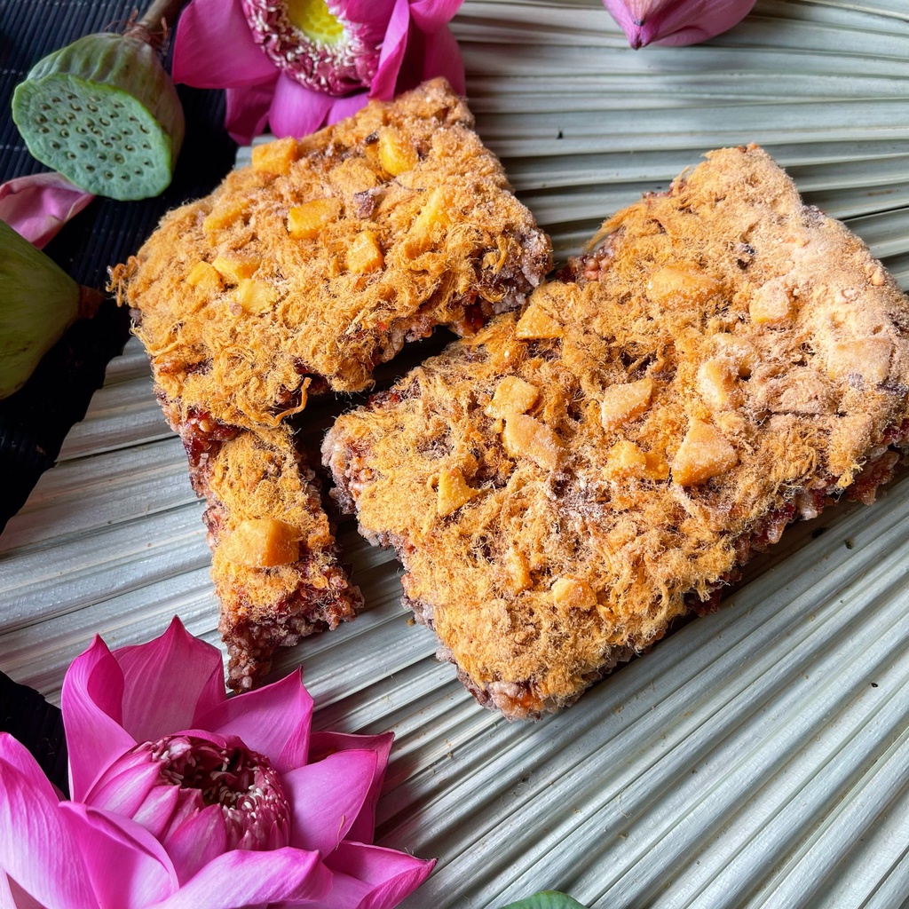 Cơm Cháy Rốp gạo lứt phô mai trứng muối loại 80 gram