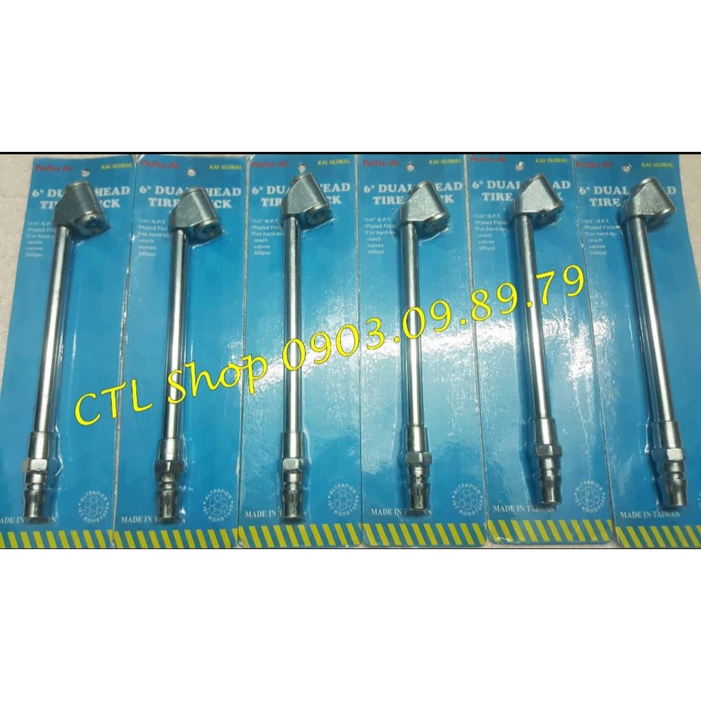 Đầu Bơm Hơi Dài 2 Đầu