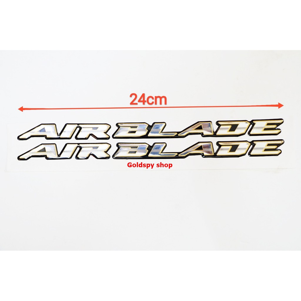 Tem logo chữ nổi Air Blade ( giá 2 cái )