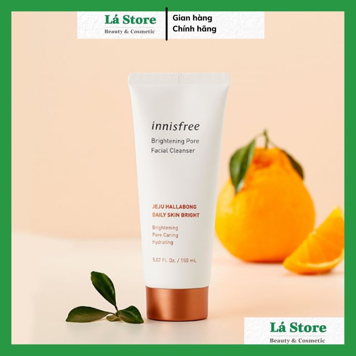 Sữa Rửa Mặt Vỏ Quýt Innisfree Brightening Pore Facial Cleanser Làm Sáng Da 150ml