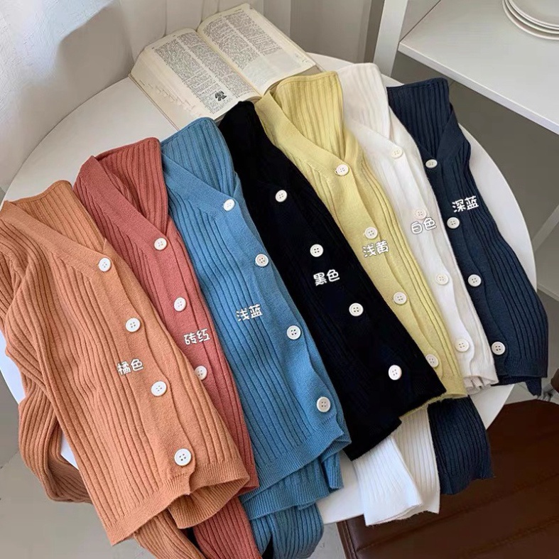 Áo cardigan len khoác dệt kim tay dài ulzzang kiểu Hàn Quốc dày dặn K5G3 | BigBuy360 - bigbuy360.vn