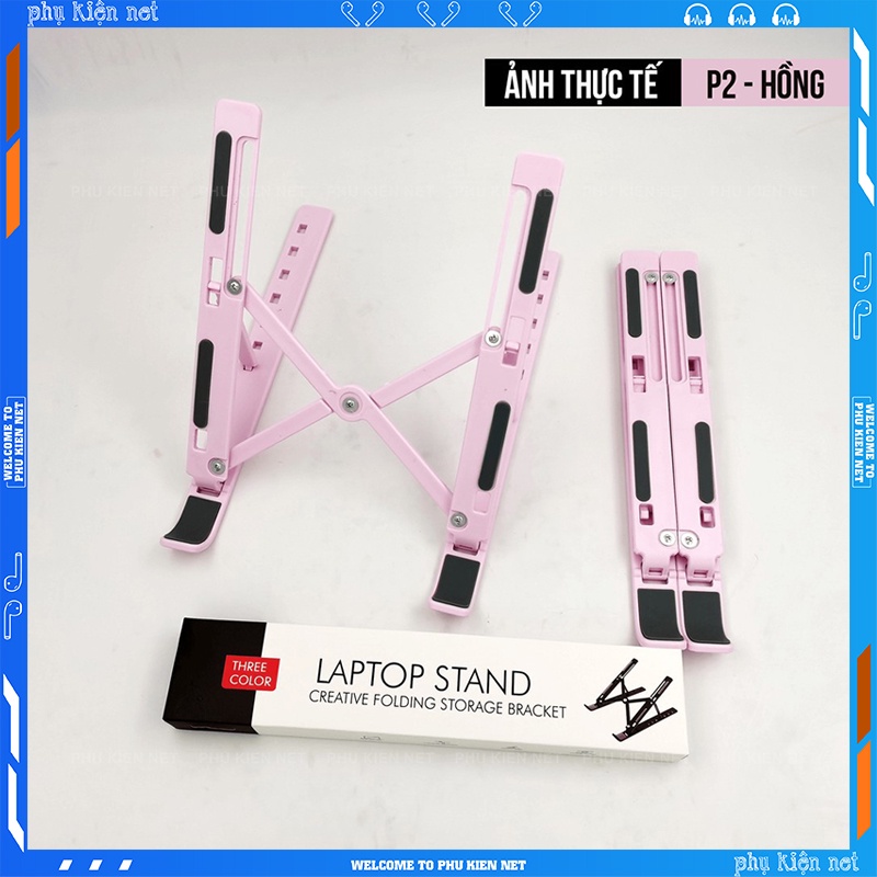 Giá đỡ LAPTOP, MACBOOK, IPAD bằng Nhựa - Đế tản nhiệt kê laptop có thể điều chỉnh được độ cao