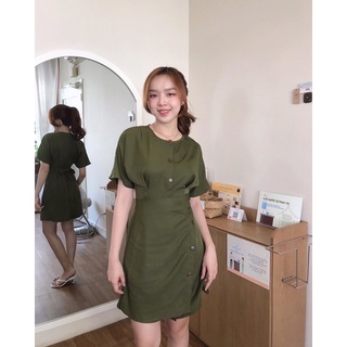 Đầm đắp chéo nút dừa