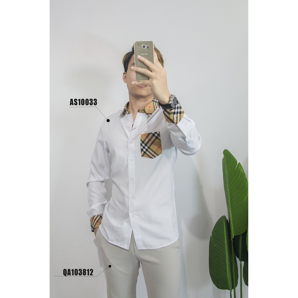 Áo Sơ Mi Nam Đẹp Kiểu Dáng Hàn Quốc Họa Tiết BBR Hàng Cao Cấp SM52 | BigBuy360 - bigbuy360.vn