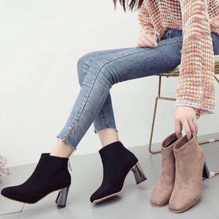 Bốt da lộn đế tráng gương mẫu siêu hót