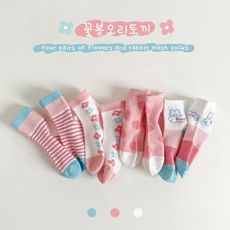 Tất phong cách in hoạt hình thời trang cho bé gái