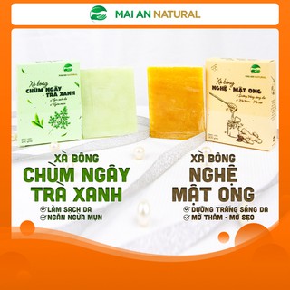 Xà Bông Nghệ Mật Ong -  Xà Bông Trà Xanh Mướp Đắng Mai An DIY