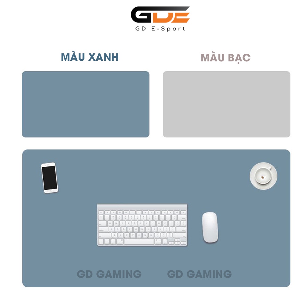 Tấm Lót Chuột , Desk Pad GD Esport  Kích Thước Lớn Chất Liệu Da PU Chống Nước Hai Mặt Khác Màu Thay Đổi Tiện Lợi