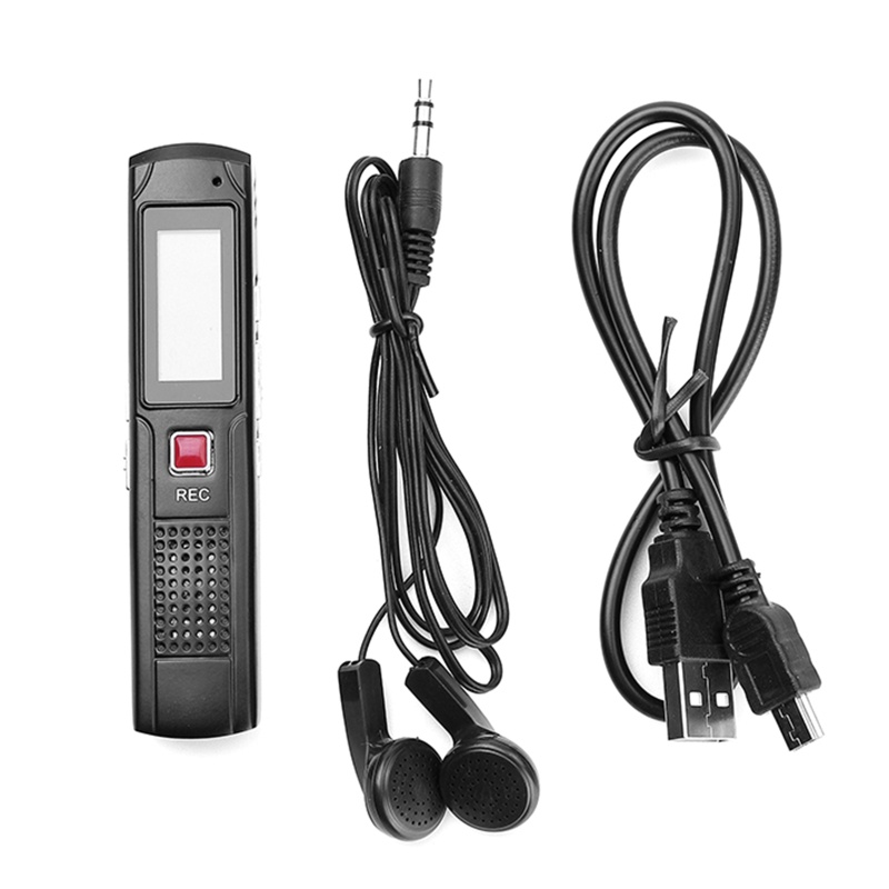 Máy Ghi Âm Giọng Nói Mini zzz 8G Kèm Tai Nghe Và Cáp USB Chuyên Dụng