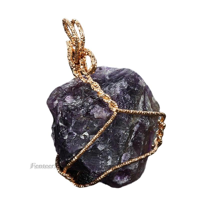 [Fenteer1] Mặt Dây Chuyền Đá Pha Lê Tự Nhiên Cho Nữ