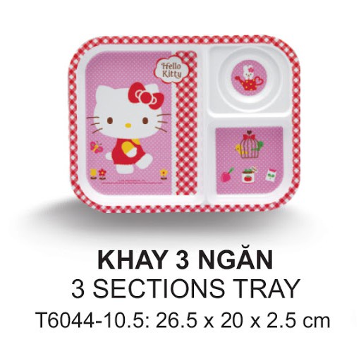 (HÀNG ĐẸP) Bộ Bát Đĩa Ăn Dặm Cho Bé Thái Lan - Kitty Pinky
