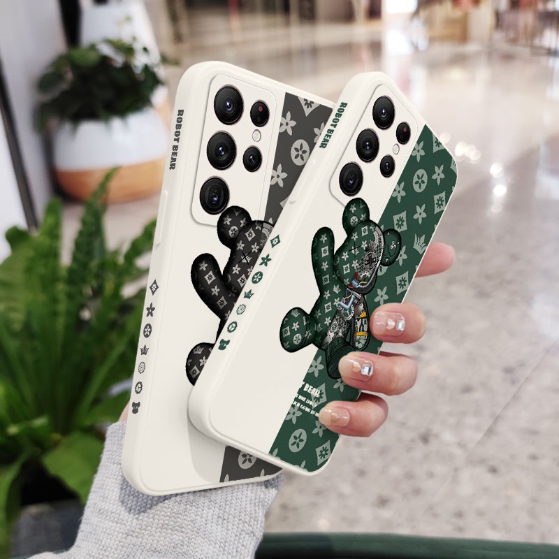 Ốp Điện Thoại In Hình Gấu Thời Trang Cho Samsung Galaxy S23 S22 Ultra Plus