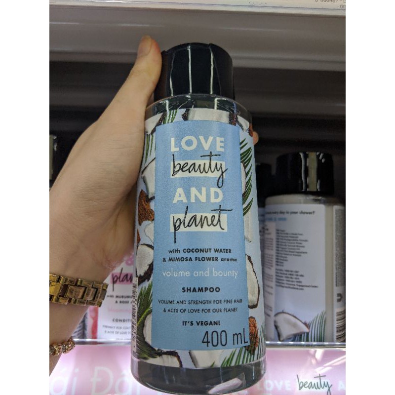 SA.LE SHOC.K ( DATE 2023/24) DẦU GỘI/XẢ LOVE BEAUTY AND PLANET 400ML CÁC LOẠI