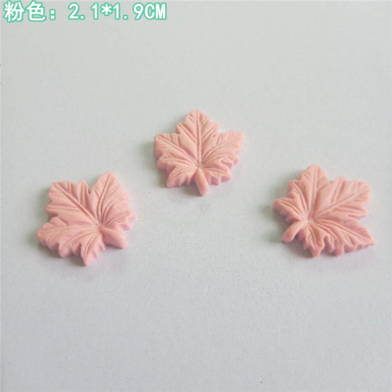 Set 10 Kẹp Tóc Hình Lá Phong Bằng Nhựa Resin 30#