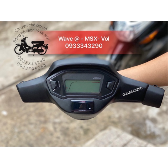 Trọn Bộ Bợ Cổ Wave @ - Wave Thái Chế Đồng Hồ Msx - Báo Vol