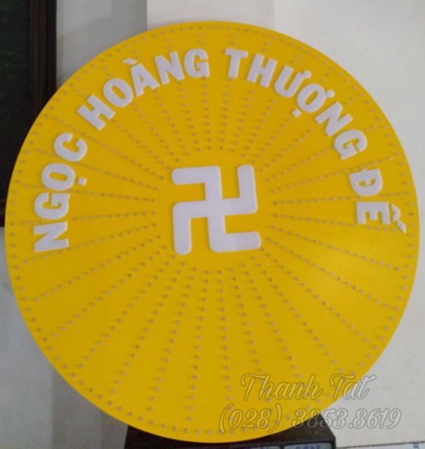 HÀO QUANG APLU CAO CẤP 30cm Nam Mô A Di Đà Phật (chữ theo yêu cầu ) ( Đủ kích Thước )