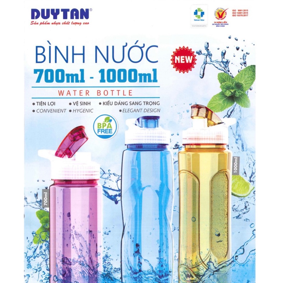 Bình nước thể thao 1000ml Nhựa Duy Tân
