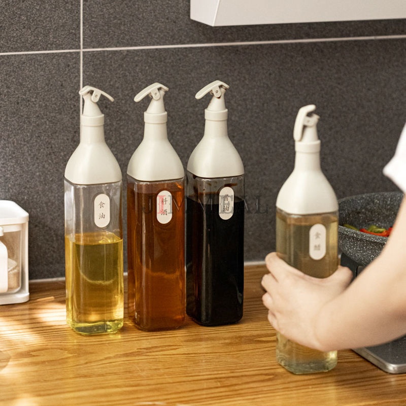 Chai Đựng Dầu, Chai Thủy Tinh Đựng Dầu Ăn, Nước Mắm, Xì Dầu 500ml Cao Cấp