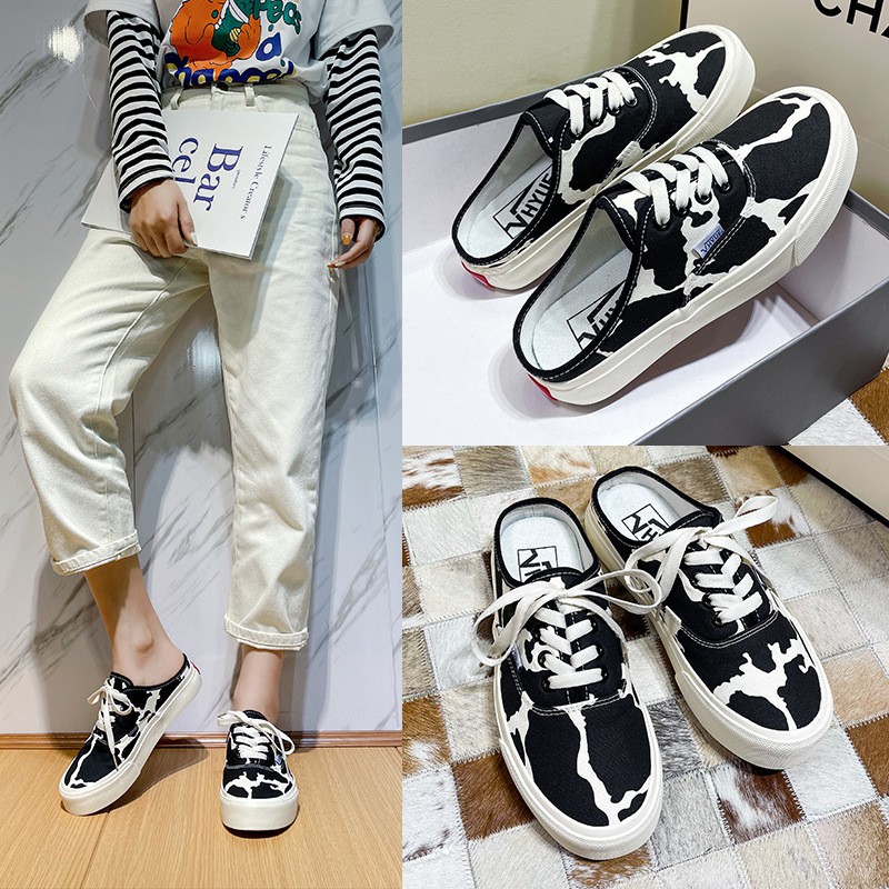 [Mã FAGREEN245 giảm 10% tối đa 30k đơn từ 99k] [ Mẫu Mới 2021 ] Giày Vải Đạp Gót bò sữa 2 Màu Đen - Nâu HOT HOT 2021 | BigBuy360 - bigbuy360.vn