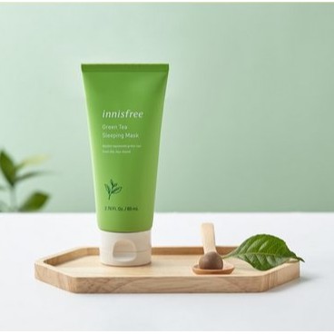 Mặt Nạ Ngủ Dưỡng Ẩm Hiệu Quả, Ngăn Ngừa Khô Da, Giảm Các Vết Nhăn Trên Da Innisfree Green Tea Sleeping Mask 80ml