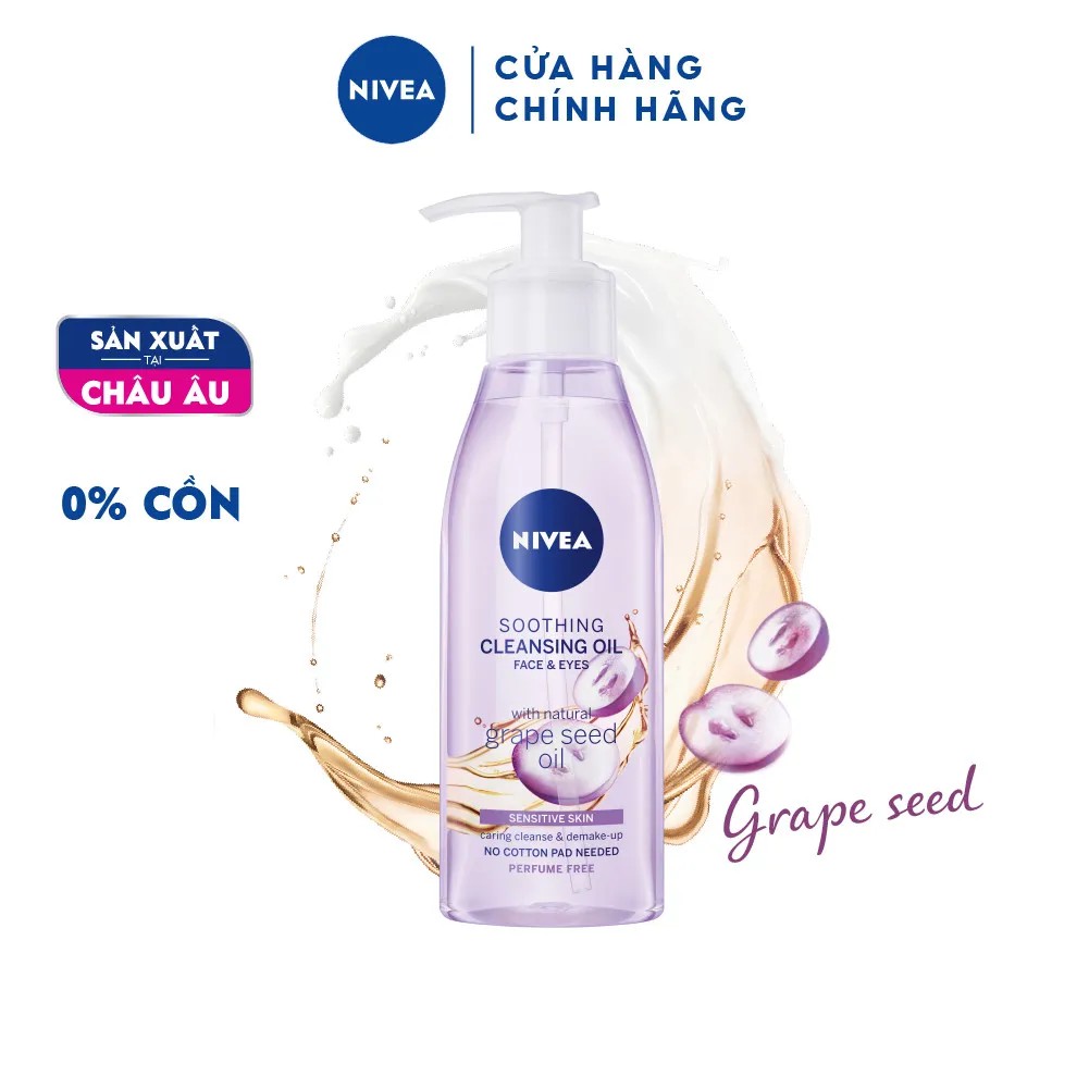 [Mã FMCGMALL -8% đơn 250K] Dầu tẩy trang NIVEA hạt nho dịu nhẹ 150ml/chai | WebRaoVat - webraovat.net.vn