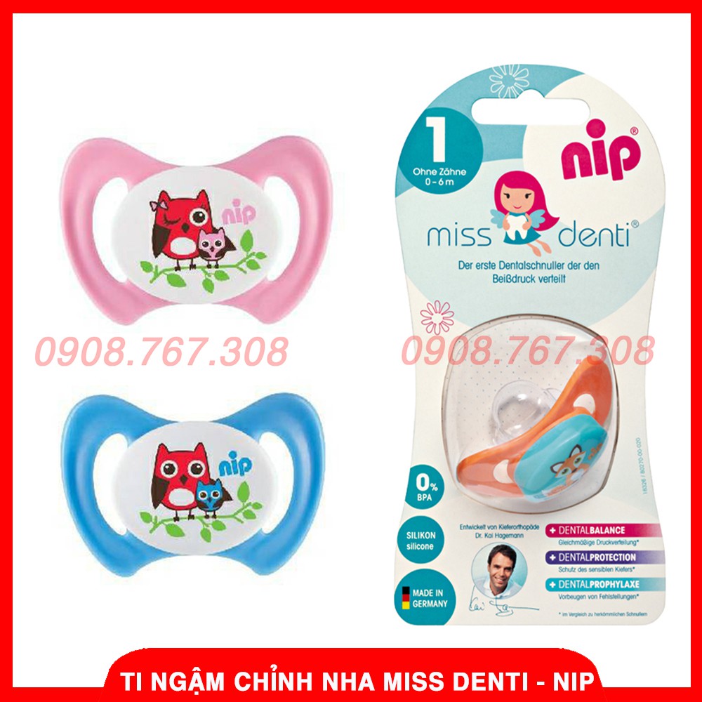 Ty Ngậm Chỉnh Nha Miss Denti NIP - Ti Giả Cho Bé - Đức - 4000821318007