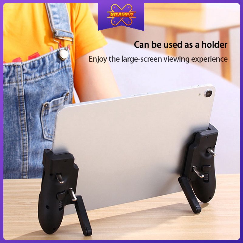 XGamer H11 pubg Gamepad Controller Six Finger Game Joystick Handle For Ipad Tablet L1R1 pubg Trigger Shooter Controller