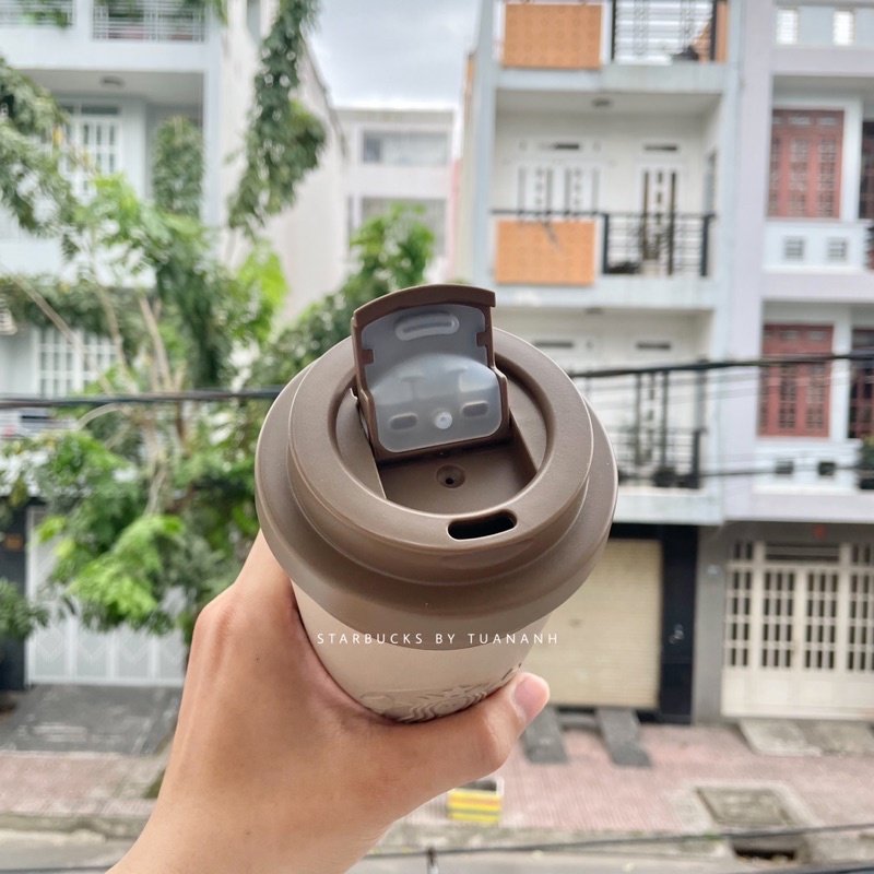 Bình Nhựa Tái Chế Starbucks Coffee Grounds 473ml