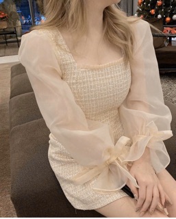 ĐẦM tay phồng, đầm chữ a