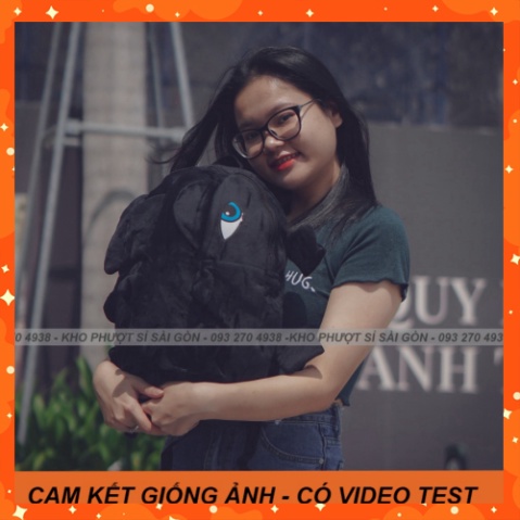 NHƯ ẢNH - HOT - Balo đi chụp hình du lịch hình khủng long vải nhung mịn mặt 3D siêu cute cho nam nữ