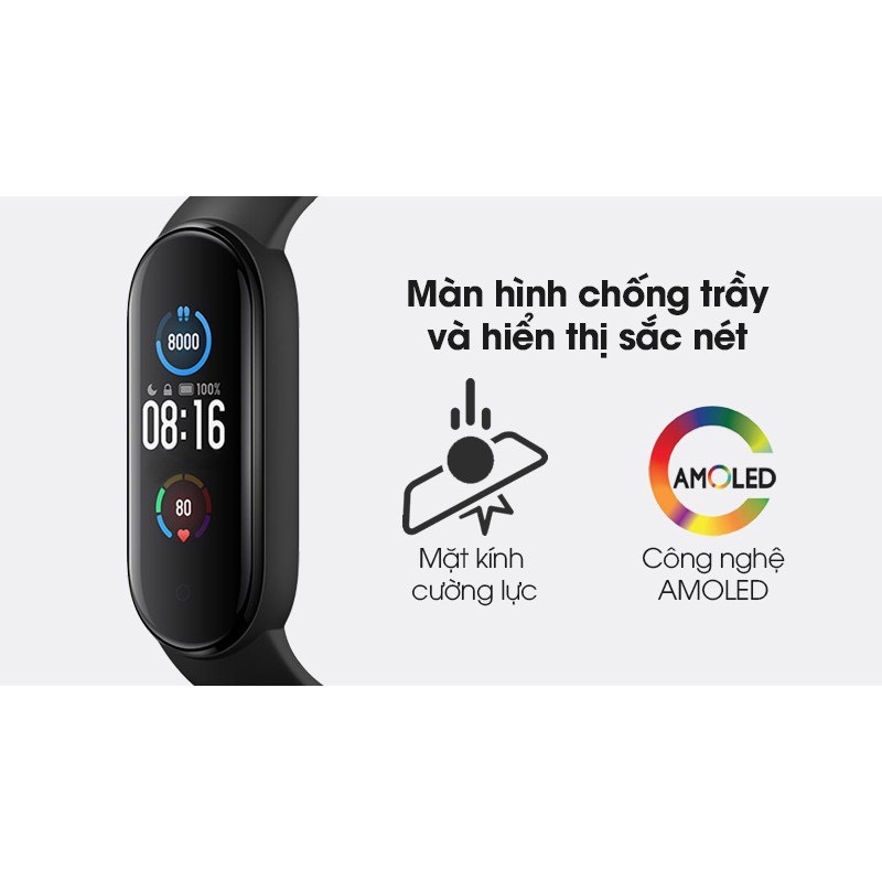 [Hỏa Tốc - HCM] Vòng Đeo Tay Thông Minh Xiaomi Mi Band 5 - BHR4215GL | Hàng Chính Hãng | Bản Quốc Tế | Ngọc Viên Store