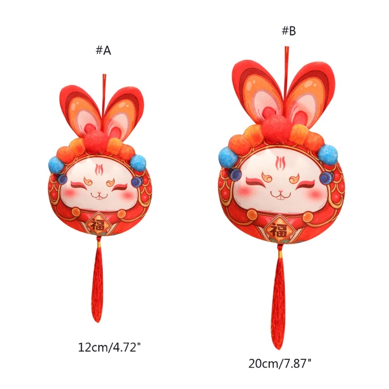 Phụ Kiện Trang Trí Phông Nền Năm Mới 2023 Hình Thỏ Dễ Thương