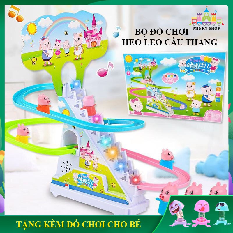 Sale Sốc Đồ Chơi Heo Con Peppa Leo Cầu Thang Ngộ Nghĩnh Có Âm Nhạc Và Đèn, Đồ Chơi Trẻ Em Cho Bé Gái, Bé Trai